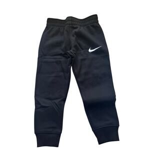 NIKE Boys Little Fleece Jogger Pants Black 86F088 Size 4 M Kids NWT